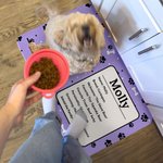 Alfombrilla absorbente personalizada en 3D con dibujo de gato, perro, pata, mensaje con su nombre y reverso de goma impermeable Regalo de cumpleaños para los amantes de las mascotas