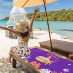 Personalizzato Multicolore Cute Diving Animals Quick Dry Beach Towel con nome Accessori da spiaggia Regalo di compleanno estivo per bambini