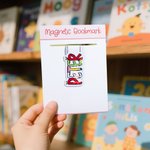 Gepersonaliseerde set van 2 Doodle Art Naam Magnetische Bladwijzers Clips met Bubble Bloemen Letter Afstuderen Terug naar School Gift voor Leraar Boekenliefhebber