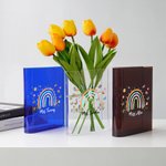 Personalisierte Danke für die Hilfe mir wachsen klar Buch Vase mit Namen Zimmer Dekor Lehrer Tag Anerkennung Geschenk für Lehrer Buchliebhaber