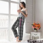 Pantalon de pyjama en flanelle avec nom et numéro de sport Cadeau d'anniversaire pour couples Amoureux du sport