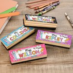 Borrador de pizarra personalizado con 2 rotuladores para pizarra blanca Material escolar Día del profesor Regalo de vuelta al cole para educadores