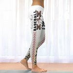 Leggings extensibles à motif léopard avec nom et numéro Accessoires de sport quotidiens Cadeau d'anniversaire et de match pour maman