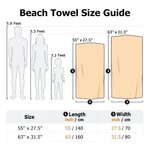 Personalized Colorful Cartoon Character Quick Dry Oversized Microfiber Beach Towel with Name Initial Beach Pool Party Birthday Gift for Boys Girls
