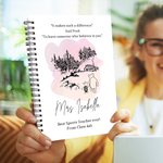 Personalisierte Es macht so einen Unterschied Notebook mit Namen Teacher's Day Appreciation Geburtstag Geschenk für Lehrer