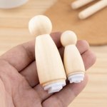 Personalised Clay Pottery Stamp with Text and Wood Round Handle Birthday Pottery Making Gift for Handicraft Lovers Pottery Makers