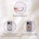 Personalisierter 3D Cartoon Hund Magnetischer Handygriff mit Namen Handy Zubehör Geburtstag Jahrestag Geschenk für Hundemama Hundepapa Hundeliebhaber