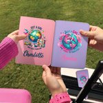 Personalised Just A Girl Who Loves Traveling PU Leather Passport Holder Luggage Tag with Name Birthday Gift for Girl