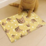 Personalizzato pesce osso zampa stampa viso foto animale domestico copertura tappetini di raffreddamento con nome Pet Supplies Estate nuovo animale domestico regalo per i proprietari di animali domest