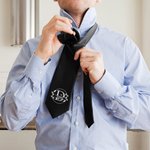 Corbata personalizada con monograma multicolor y nombre regalo de aniversario y Día del Padre para hombres