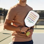 Funda personalizada para pala de Pickleball en tonos pastel con nombre y gancho Regalo de cumpleaños para jugadores de Pickleball el día del partido