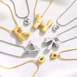 Collier personnalisé avec initiales en forme de ballons en 3D Bijoux délicats Cadeau d'anniversaire pour elle