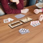 Personalized Wildlife US State Portable Cribbage Board with Wooden Pegs and Name Travel Camping Birthday Gift for Cribbage Lovers