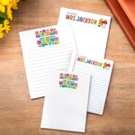 Personalized Cute Pencil Bow Notepad with Text Back to School Teacher's Day Appreciation Gift for Teachers