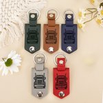 Personalised Drive Safe I Lorrying Love You Car Design Photo PU Leather Keychain with Engraved Name Birthday Anniversary Gift for Car Owners