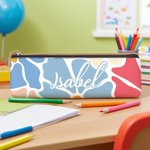 Personalized Danish Flower Pencil Case with Name Portable Stationery School Supply Back to School Gift for Kids Students