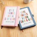 Henkilökohtainen söpö Things My Kids Said & Did Memory Journal Notebook nimi lapsuuden Record Book Baby Shower lahja uusille vanhemmille