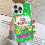 Personalised Colourful Floral Love Pen Notebook Design Slim Phone Case for iPhone with Title Back to School Appreciation Birthday Gift for Teachers