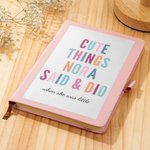 Henkilökohtainen söpö Things My Kids Said & Did Memory Journal Notebook nimi lapsuuden Record Book Baby Shower lahja uusille vanhemmille