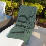 Personlig herr och fru uppsättning av 2 matchande snabbtorkande överdimensionerade strandhanddukar med efternamn smekmånad resor bröllopsgåva för nygifta par