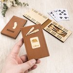 Personalized Wildlife US State Portable Cribbage Board with Wooden Pegs and Name Travel Camping Birthday Gift for Cribbage Lovers
