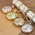 Personalized  I Love You Then I Love You Still Pocket Watch with Name and Title Birthday Anniversary Gift for Husband Boyfriend