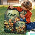 Personalised Cartoon Dinosaur Fantasy Unicorn Backpack Lunch Bag Pencil Case Set with Name Back to School Birthday Gift for Boys Girls