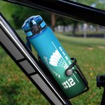 Personalized Tennis Badminton Ball 32 oz Motivational Sport Water Bottle with Time Marker and Name Birthday Gift for Sports Enthusiasts