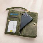 Personalisierte Geldbörse aus PU-Leder im Schmetterlings- und Geburtsblumen-Design mit Namen und Kartenfächern Geburtstag Jahrestag Geschenk für Damen