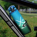 Personalized Basketball Football Sports 32 oz Motivational Sport Water Bottle with Time Marker and Name Game Day Birthday Gift for Ball Sports Lover