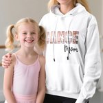 Personalised 5 Photos Collage Dance Mom Cheer T-shirt Sweatshirt Hoodie with Title Birthday Team Gift for Dance Lover Women