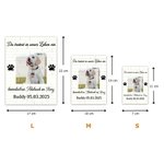 Personalisiertes Foto-Puzzle mit Ihrem Namen und Text | Klemmbaustein | Schreibtischdeko | Geburtstag Jahrestag Erinnerung Geschenk für Tierliebhaber