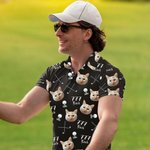 Personalised Golf Theme Face Photo Breathable Polo Shirt with Lucky Number Funny Golf Club Birthday Gift for Golf Player