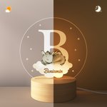 Gepersonaliseerde Dromerig Draak Kasteel Acryl LED Nachtlampje met Houten Basis Naam Babykamer Decor Babyshower Verjaardagscadeau voor Kinderen