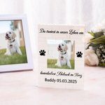 Personalisiertes Foto-Puzzle mit Ihrem Namen und Text | Klemmbaustein | Schreibtischdeko | Geburtstag Jahrestag Erinnerung Geschenk für Tierliebhaber