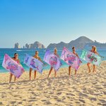 Gepersonaliseerd Extra Groot Sneldrogend Strandlaken met Naam en Aquarel Zeedieren Zomeraccessoire Perfect Verjaardagscadeau voor Familie en Vrienden
