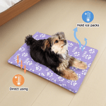 Henkilökohtainen Paw Print Monivärinen Pet jäähdytysmatot kansi nimi Pet tarvikkeet Kesä Essential uusi Pet syntymäpäivälahja lemmikkieläinten omistajille ystäville Lovers