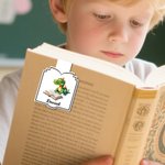 Gepersonaliseerde Schattige Dieren Magnetische Bladwijzer Clip met Naam Lezen Stationery Supplies Terug naar School Gift voor Book Lovers Bookworms