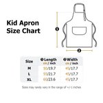Personalised Cute Animal Fantasy Unicorn Adjustable Kid Apron Chef Hat Set with Name Cooking Handcraft Activities Birthday Holiday Gift for Kids