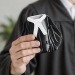 Porte-stylos impression 3D personnalisé avec nom - Style robe d'avocat - Décoration de bureau Cadeau d'anniversaire pour avocats