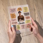 Spersonalizowana tablica akrylowa ze zdjęciem chrześcijańskiej Biblii Urodziny Ukończenie studiów Podziękowanie Prezent dla chrześcijan