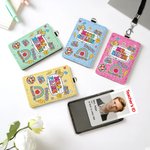 Gepersonaliseerde schattige boog potlood PU lederen ID Badge houder met tekst en sleutelkoord terug naar school Waardering Teacher's Day Gift voor leerkracht
