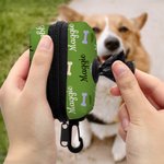 Personalised Dog Paw Prints Bone Heart Multicolour Poop Bag Holder with Pet Name Outdoor Activities Birthday Gift for Pet Owner