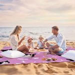 Personifierad Bones Paw Prints 1-3 Ansiktsfoton Mångsidig filt Picknickmatta med namn Strand Resa Camping Vandring Present för husdjursälskare Familj 5