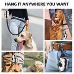 Personalised Dog Paw Prints Bone Heart Multicolour Poop Bag Holder with Pet Name Outdoor Activities Birthday Gift for Pet Owner