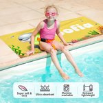 Personalised Cute Sea Animal Super Absorbent Oversized Beach Towel with Name Summer Vacation Pool Party Gift for Boys Girls
