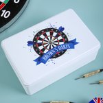 Personalisierte Dartscheibe Sprühfarbe Darts Zubehör Organizer mit Text Geburtstagsgeschenk für Dartspieler