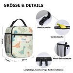 Personalisierte Cartoon Design Isolierte Lunchtasche Lunchbag mit Namen Einschulung Schulanfang Geburtstag Geschenk für Jungen Mädchen