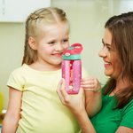 Borraccia da 475 ml personalizzata con nome animali e piante essenziale per attività all'aperto rientro a scuola regalo per bambini