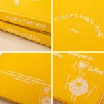 Personalized Yarn Balls 2026 Calendar A5 Journal with Text and Project Planning Page Crocheting Storage Accessories Birthday Gift for Knitting Lovers